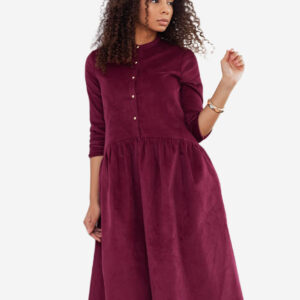 Meena dress maroon